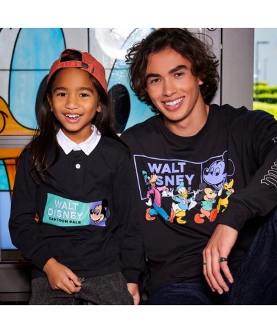 Mickey Mouse Cartoon Pals Embroidered Long Sleeve Shirt for Boys