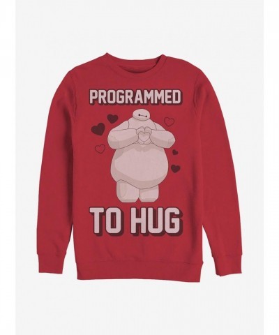 Disney Big Hero 6 Huggable Crewneck Sweatshirt - Red Men's