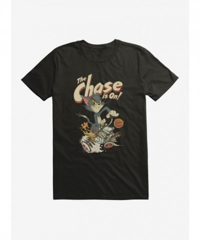 Tom And Jerry Retro Chasing Adventure T-Shirt for Men