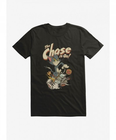 Tom And Jerry Retro Chasing Adventure T-Shirt for Men