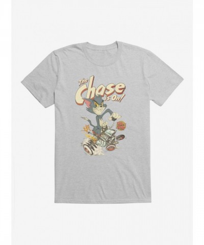 Tom And Jerry Retro Chasing Adventure T-Shirt for Men