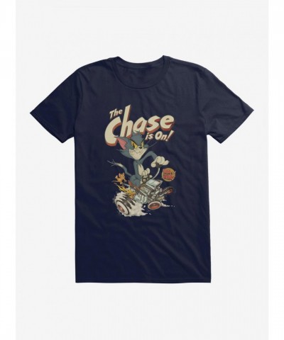 Tom And Jerry Retro Chasing Adventure T-Shirt for Men