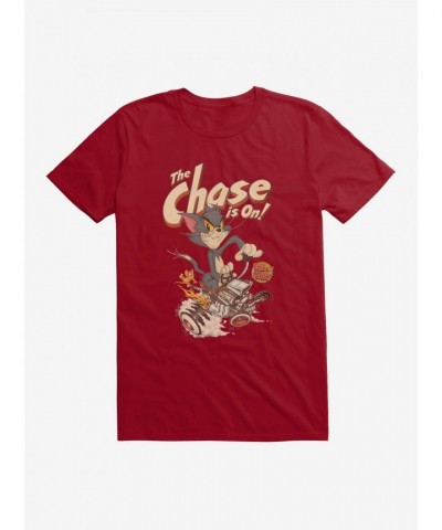 Tom And Jerry Retro Chasing Adventure T-Shirt for Men