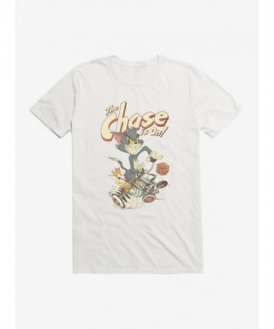Tom And Jerry Retro Chasing Adventure T-Shirt for Men