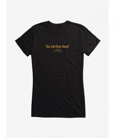 Star Trek Picard Earl Grey Tea Girls T-Shirt