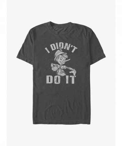 Disney Pinocchio "I Didn't Do It" Unisex T-Shirt - Grey