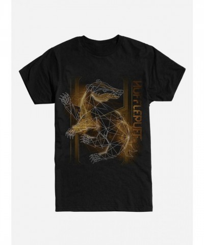 Harry Potter Hufflepuff Logo Soft T-Shirt - Unisex Black