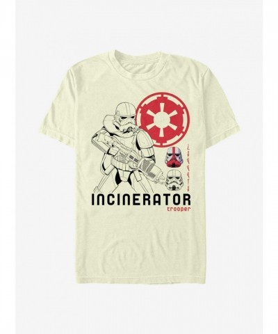 The Mandalorian Incinerator Trooper T-Shirt - Ivory for Men