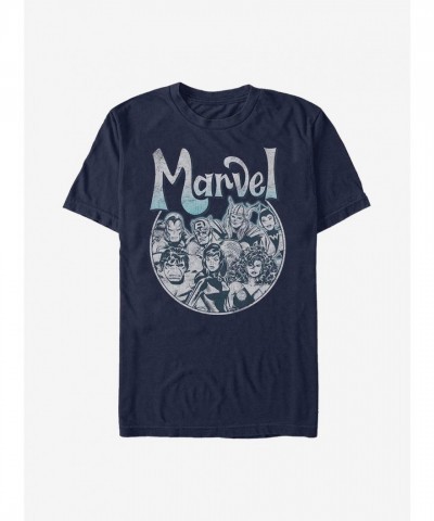 Marvel Avengers Rock T-Shirt - Lightweight Blue for Men